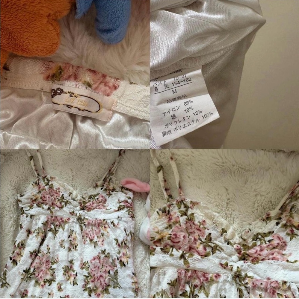 🎀Liz Lisa Japan Rose Lace Dress – Ruffle Cottagecore Fairy Y2K – Rare! - Picture 7 of 10